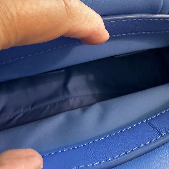 kate spade Souffle Smooth Leather Crossbody/shoulder Blue - Picture 3 of 6